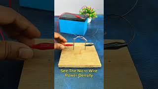 DIY nicro wire experiment #5minutecrafts #automobile #craft #diy #experiment
