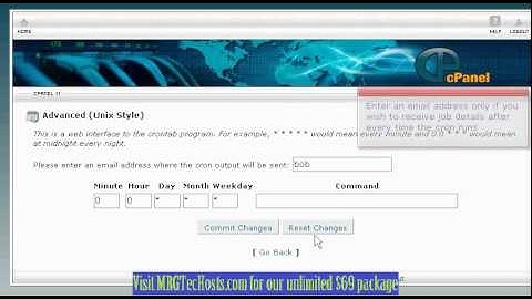 [MRGTecHelp.com CPANEL X3 Tutorial Series] Creating cron jobs