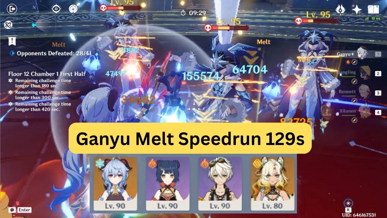 Why I Play: Ganyu. 4 cost Ganyu Speedrun 129s Top-half Continuous (6.2/Luna 3 Abyss)