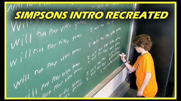 RECREATING SIMPSONS INTRO | FUNNY VIDEO