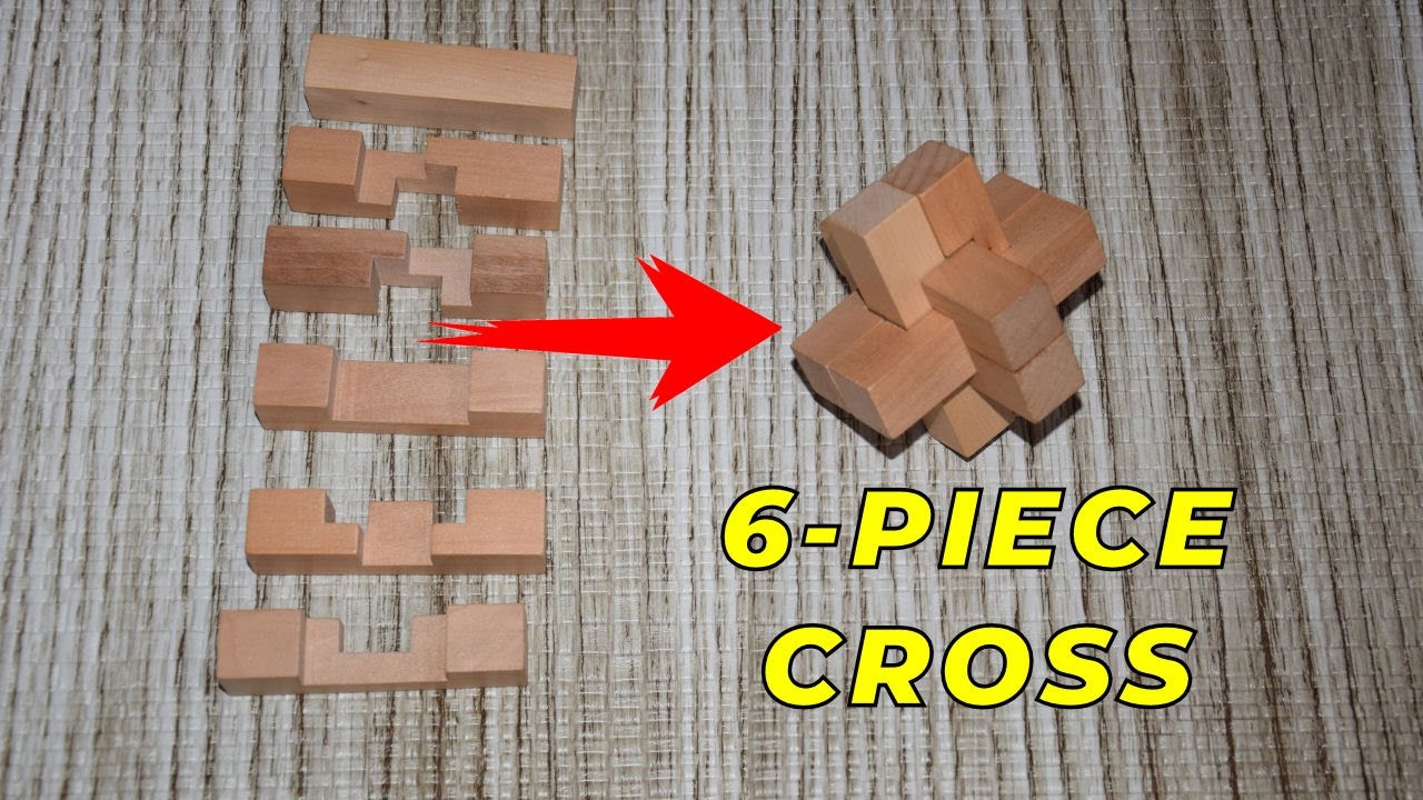 How To Solve The 6 Piece Wooden Cross Puzzle YouTube How To Solve The 6 Piece Wooden Cross Puzzle YouTube