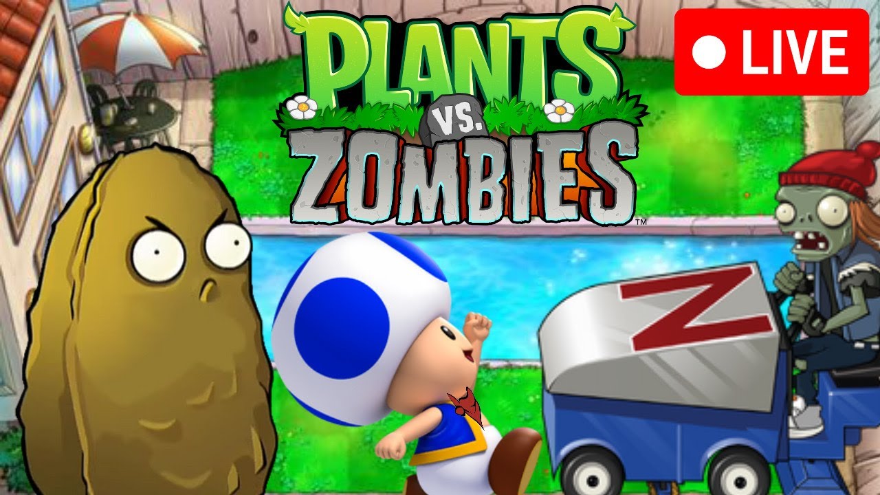 Plants VS Zombies: Taking a dip in the pool!! HAPPY HALLOWEEN!!