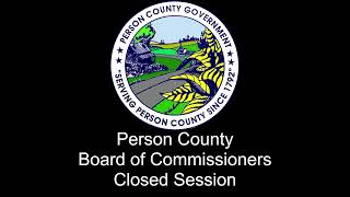 Person County Commissioners Meeting 04/20/2026