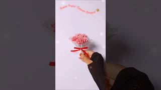 Mini Flowers Bouquet Making With Tissue Paper