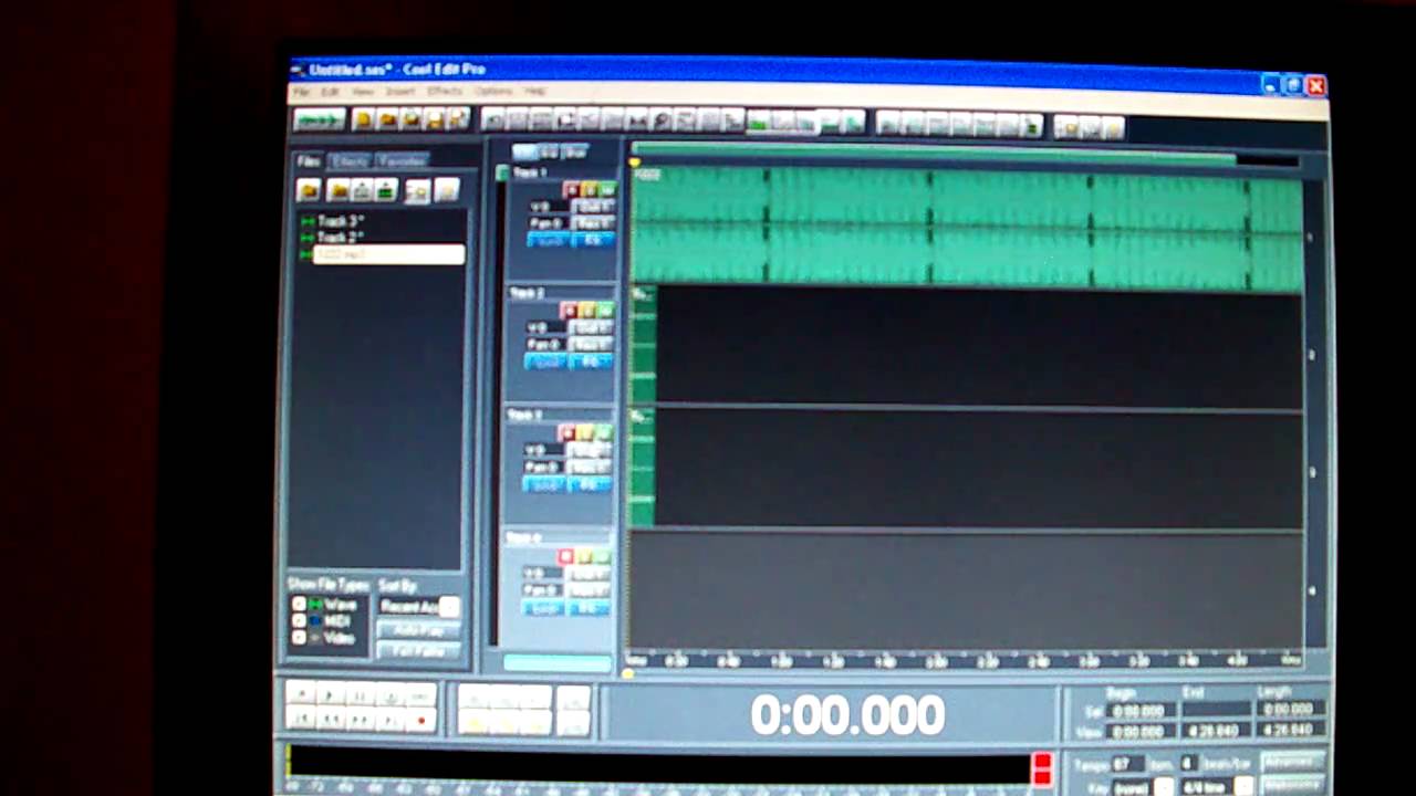 basic recording on cool  edit pro  2  0 by Bennie Jr YouTube