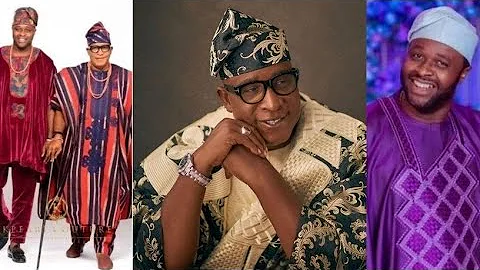 Actor Femi Adebayo Celebrates  Father,Adebayo Salami Oga Bello yet again together with other veteran