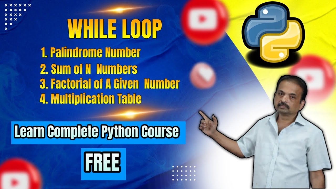 Python While Loop Examples: Palindrome Checker, Sum of N Numbers ...