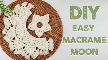 DIY MACRAME TUTORIAL | HOW TO MAKE MACRAME MOON