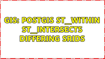 GIS: PostGIS ST_Within ST_intersects differing SRIDs (2 Solutions!!)