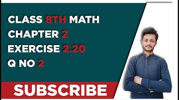 8th class maths exercise 2.20 question 2 || class 8th math new book exercise 2.20 Q no2 #class8math