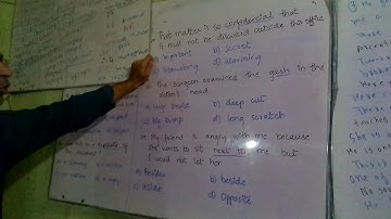 Ned past paper solution vocabulary