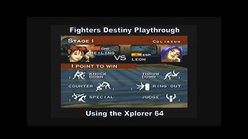 Fighters Destiny Meiling Playthrough using the Xplorer 64 (Red Label) for N64 :D #N64 #CheatCodes