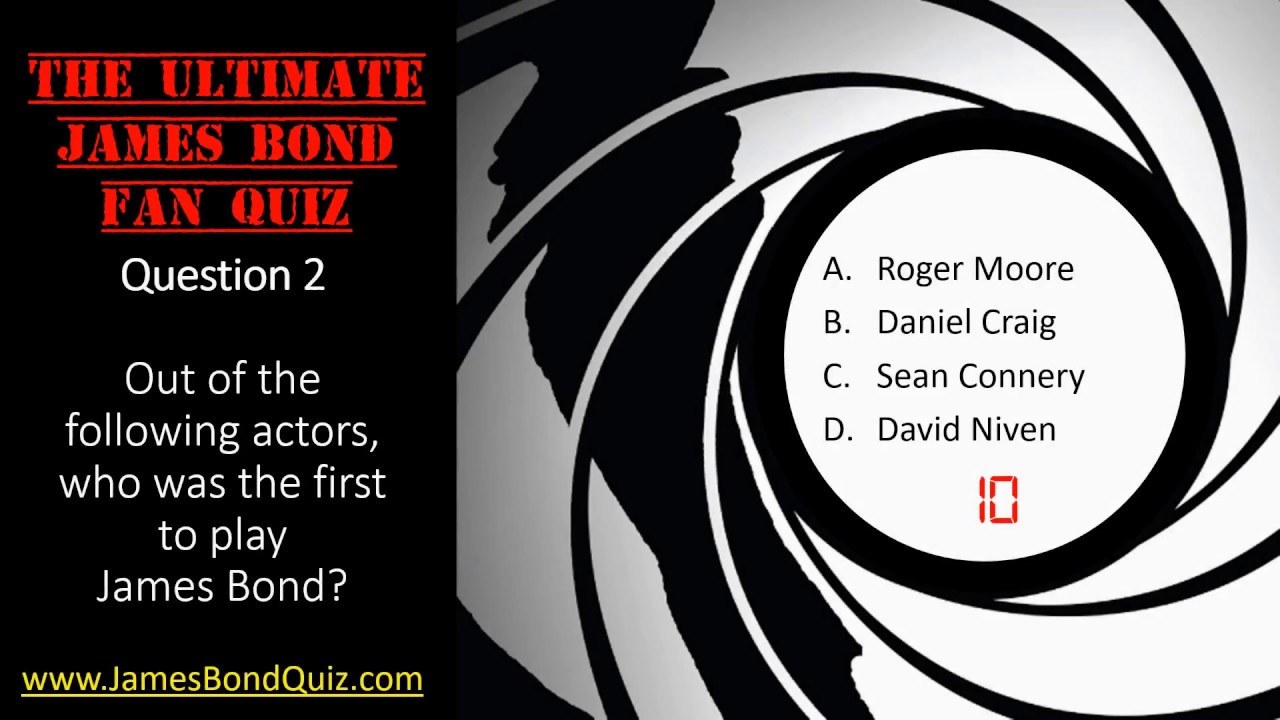 The Ultimate James Bond Fan Quiz 1 YouTube