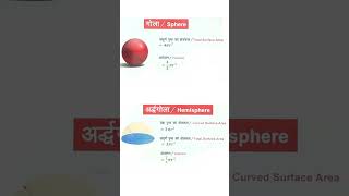 3D mensuration formulas #maths #math #3d #mensuration #mathematics #formula