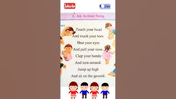 Thumbnail of An Action song 🧒| first standard English poem 🧒👧| unit 4 chapter 1 An action song👦👧