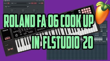 B-Rackz Makes A Beat In FL Studio 20 Using Roland FA 06 & Midi Out