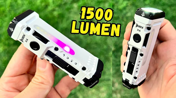 Wuben X4 Flashlight Review 1500 Lumens, RGB Strobe, & Insane 720 Hour Battery Life!