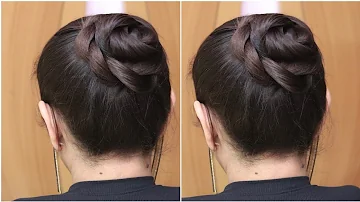 Perfect & Professional! High Bun Hairstyle Without Bun | Try This Easy Juda Bun Hairstyle Girl