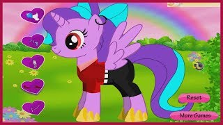 My Little Pony Apple Bloom Purple Coloring Dress up Pony Game for kids screenshot 5