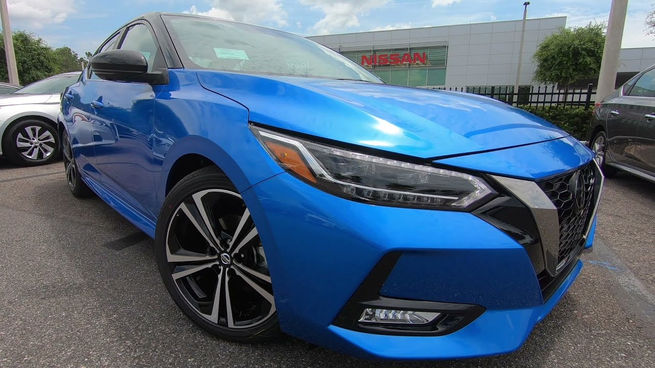 21 Nissan Sentra Sr Electric Blue W Super Black Roof Sport Interior Youtube