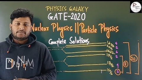 GATE 2020 Complete Solution|Nuclear & Particle  Physics|Concept & Solution|@physicsgalaxy1537