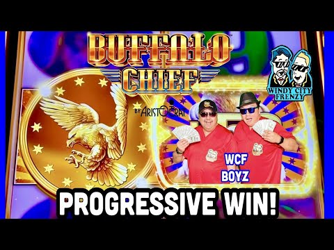 BUFFALO CHIEF SLOT! PROGRESSIVE WIN AT HO CHUNK GAMING WISCONSIN DELLS! WCF BOYZ