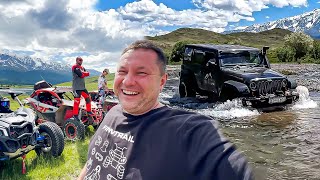 По Алтаю на JEEP WRANGLER и багги BRP Maverick. Покоряем броды нетронутой природы. Часть 3