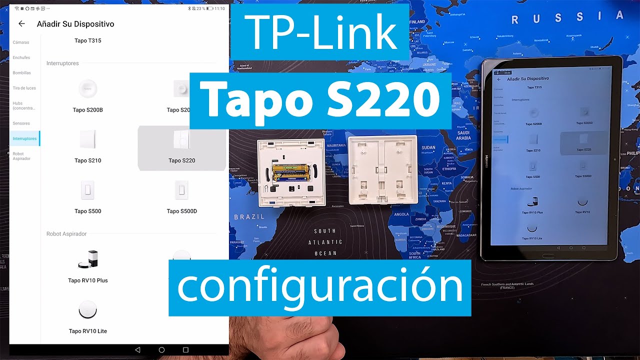 Tapo S220 configuración del interruptor Wi-Fi Inteligente de TP-Link 