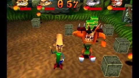 Crash Bash PS1 Gameplay JUNGLE BASH