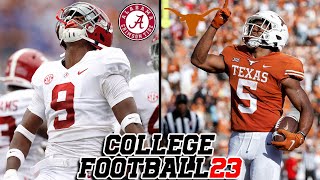 Alabama vs Texas - 2022 Week 2 Simulation (NCAA 14 Revamped w/ Updated Rosters)