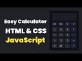 Build a Simple Calculator with HTML, CSS, &amp; JavaScript – Step-by-Step Tutorial