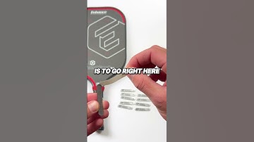How to Customize Your Pickleball Paddle With Lead, Part 1