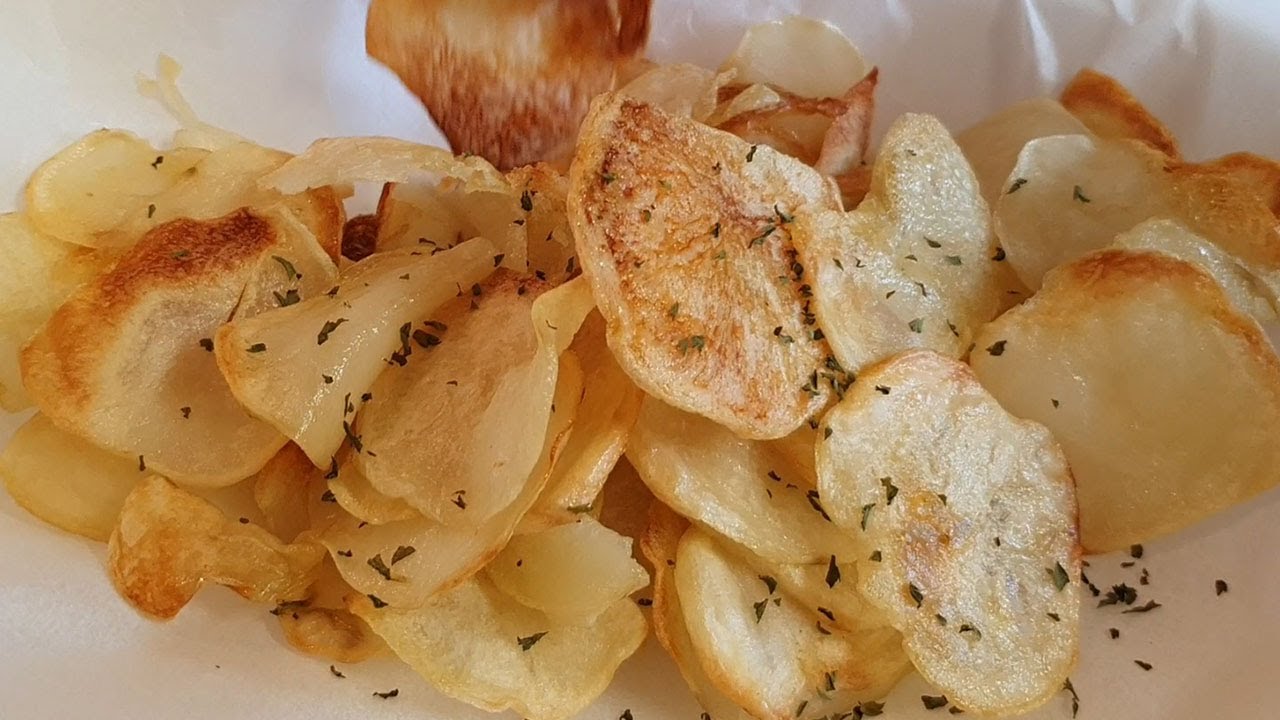 100% 감자칩 만들기 | 에어프라이어요리 | Potato Chips