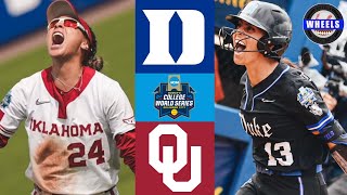 #10 Duke vs #2 Oklahoma | WCWS Opening Round | 2024 College Softball Highlights