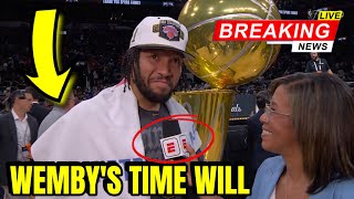 Jalen Brunson Emotional On-Court Interview After Winning the NBA Championship #nba #nbahighlights 