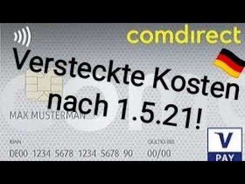 Comdirect Visa Karte versteckte  kosten! Schnelle kündigen vorm 1.5.21