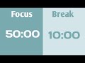 3 Hour Deep Focus Pomodoro Timer 50/10 | Silent Study With Me | No Sound,Only Timer | 勉強時間 | 공부 브이로그