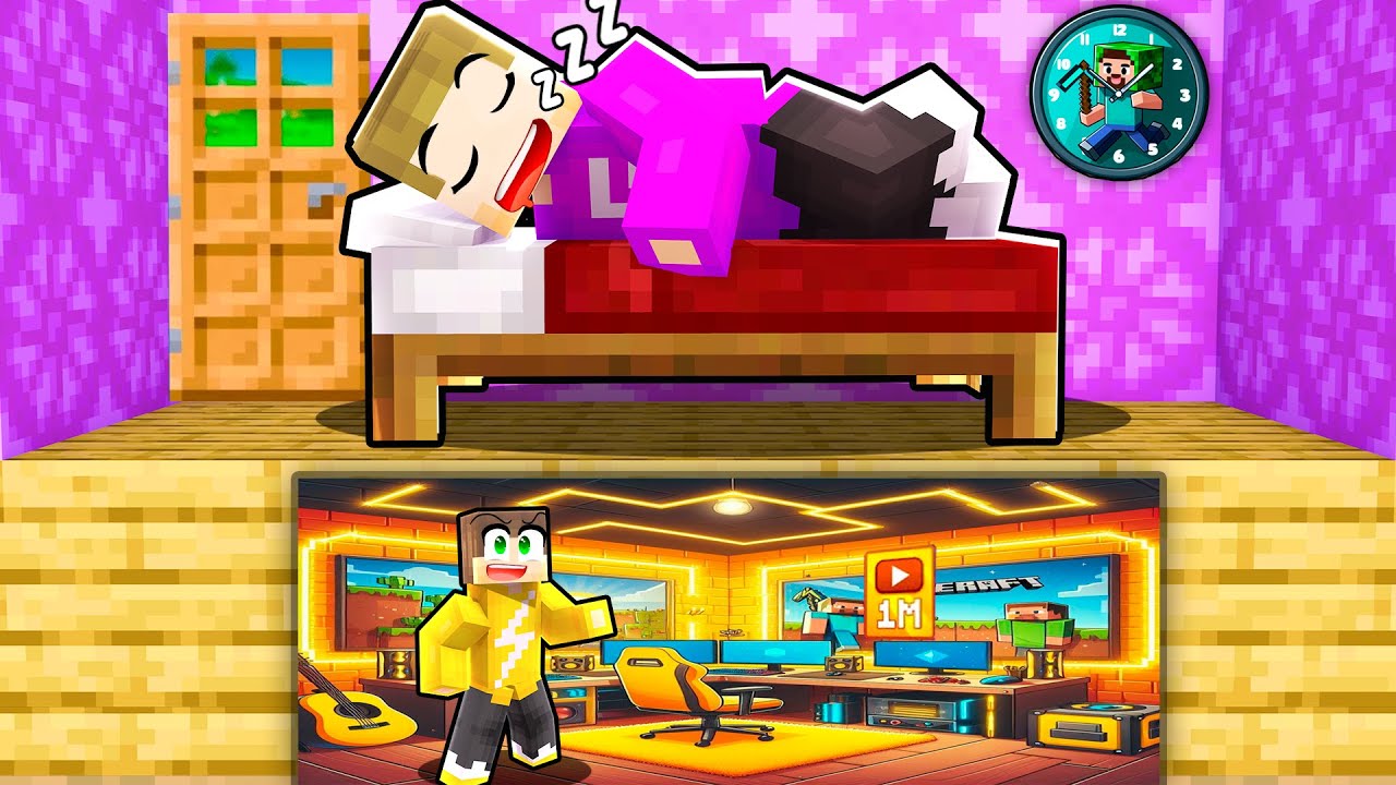 Ik Bouw Een Klein Huis Onder Giel Zijn Huis (Minecraft Survival)