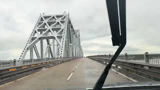 Highway 190 bridge over Mississippi River in Baton Rouge westbound 