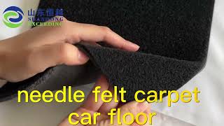 Black Car Carpet Floor Felt