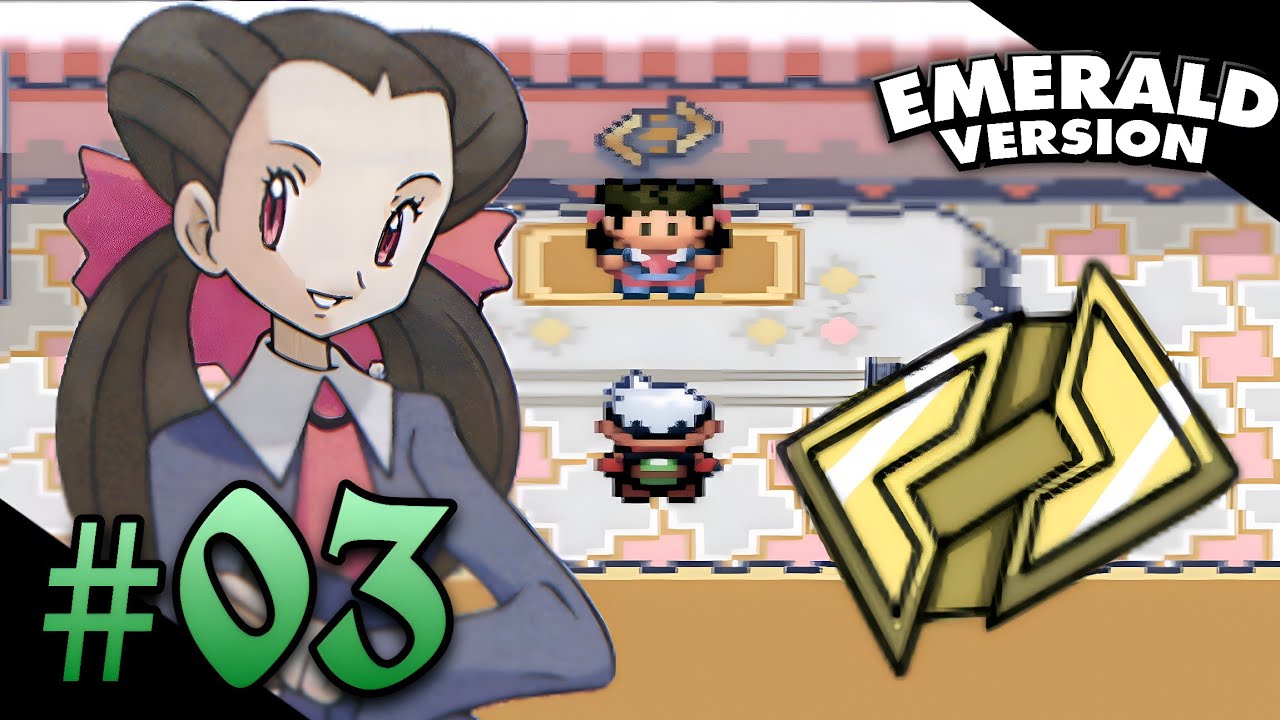 Pokemon: Emerald - Part 3 - Rustboro Gym Leader Roxanne - YouTube