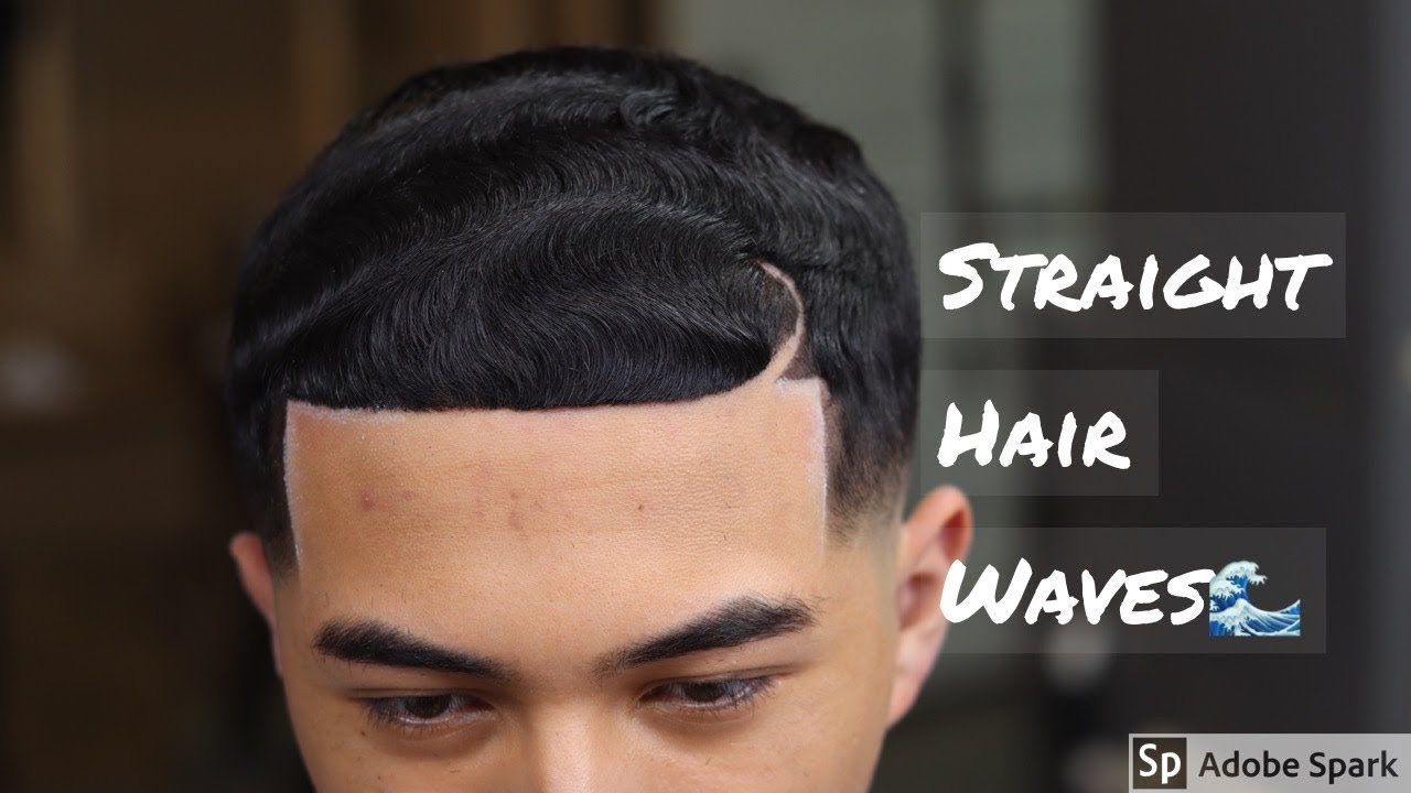"Straight" hair wave fade (180 waves) : haircut tutorial.