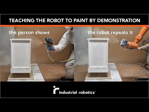 Robotic painting is easy: the person shows how to do it and the robot repeats it instantly