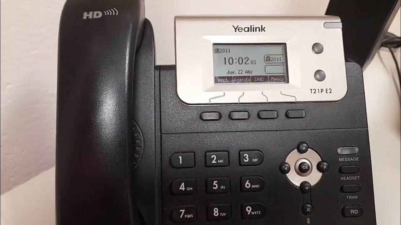 Yealink T21 no molestar DND YouTube