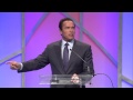 Arnold Schwarzenegger receives the A4M Infinity Award 2013