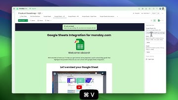 The best way to embed Google Sheets into monday.com
