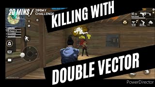 OP KILLING WITH DOUBLE VECTOR || ALL IN GAMING! OP MATCH PLAY