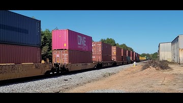 NS 265 Intermodal Taylors, SC w/BNSF & FXE lash up