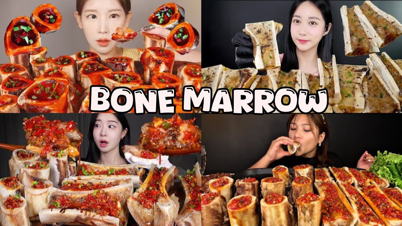 Beef Bone Marrow Mukbang Compilation|2x Speed ASMR Eating show