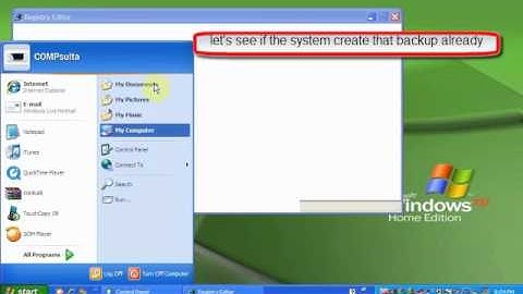 How to Create a Registry Backup
